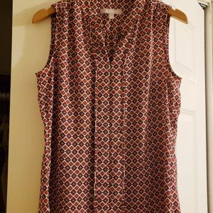 Vintage Banana Republic Geometric Print Blouse